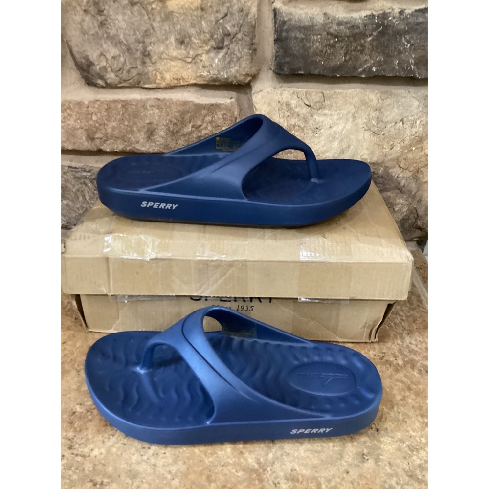 Sperry‎ Top-Sider Flow Sandal Navy Blue Mens 7 Flip Flop New 14186024